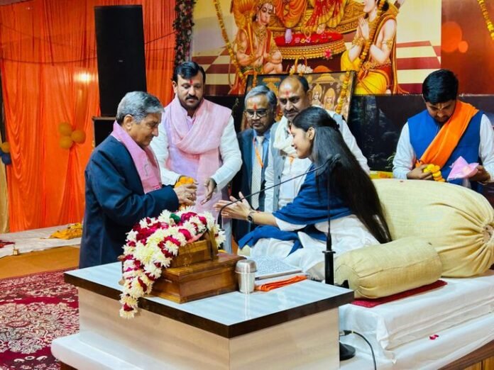 लखनऊ में श्री राम कथा का आयोजन:  लक्ष्मीप्रिया ने श्रीराम की बाल लीलाओं की कथा सुनाई, श्रद्धालु भाव विभोर हुए - Lucknow News