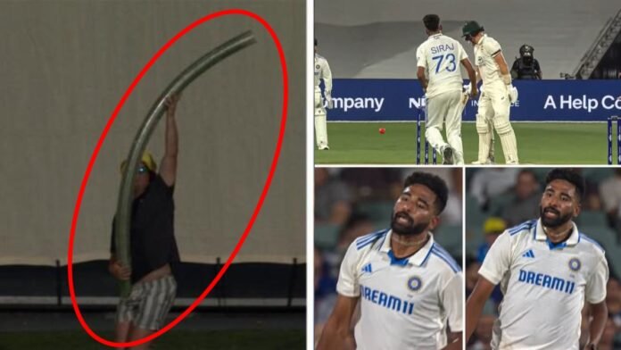 IND vs AUS: एडिलेड टेस्ट में दिखा Beer Snake, सिराज को आया गुस्सा, जानें क्या है ये? - India TV Hindi