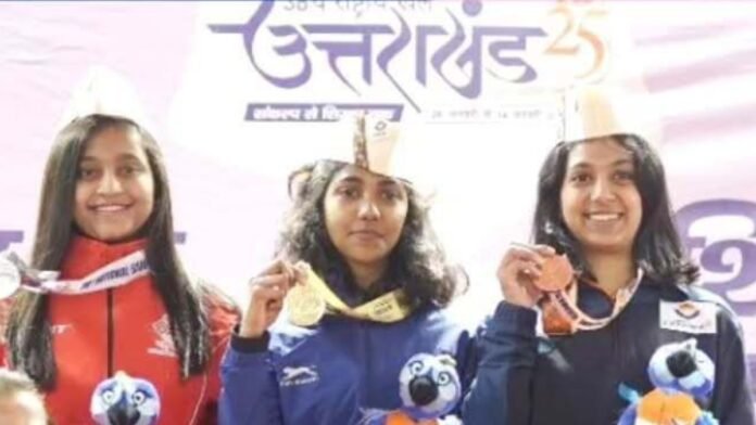 38th National Games: नर्मदा नितिन राजू ने 10 मीटर एयर राइफल में जीता गोल्ड - India TV Hindi