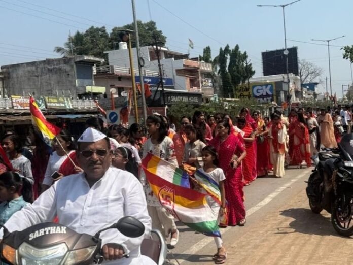 महावीर जयंती पर कोंडागांव में निकली शोभायात्रा:  जैन समाज ने PM मोदी और CM साय को भेजा वैश्विक शांति अभियान में शामिल होने का न्योता - Kondagaon News