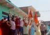 चित्रकूट में मस्जिद के पास हनुमान चालीसा पाठ:  विहिप-बजरंग दल के कार्यकर्ताओं का प्रदर्शन, पुलिस तैनात - Chitrakoot News