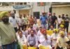 मोगा में AAP कार्यकर्ताओं का प्रदर्शन:  BJP ऑफिस घेरा, हरियाणा को पानी देने का किया विरोध - Moga News