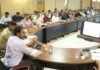 खेल परिसर में चेजिंग रूम और लॉकर होंगे तैयार:  कलेक्टर ने मैदान पर सीसीटीवी कैमरे लगाने कहा, मेडिकल टीम फील्ड पर रहेगी - Sagar News