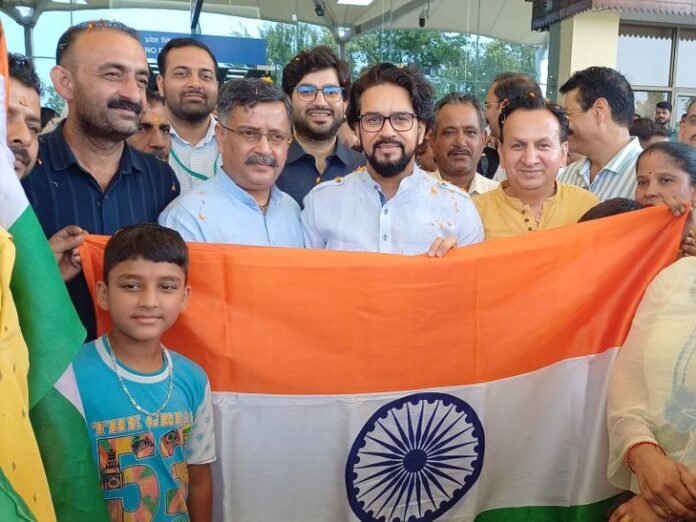 धर्मशाला में राहुल गांधी पर अनुराग ठाकुर का पलटवार:  बोले-ट्रंप प्रशासन के दबाव में नहीं हुआ सीजफायर, कांग्रेस को आत्मचिंतन करना चाहिए - Dharamshala News