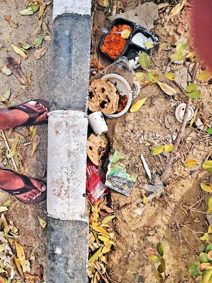  रणजीत एवेन्यू के डिवाइडरों पर फैला कचरा, लोग परेशान - Amritsar News
