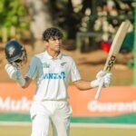 Conway, Nichols and Rachin scored centuries from New Zealand dainik bhaskar | न्यूजीलैंड से कॉन्वे, निकोल्स और रचिन ने शतक लगाए: जिम्बाब्वे के खिलाफ दूसरे दिन स्कोर- 601/3; पहली पारी में 476 रन की बढ़त ली