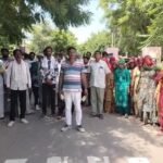 MNREGA workers have not received wages for 90 days Hanumangarh Rajasthan | मनरेगा मजदूरों को 90 दिन से नहीं मिली मजदूरी: हनुमानगढ़ में मजदूरों ने कलेक्टर को सौंपा ज्ञापन, नारेबाजी भी की – Hanumangarh News