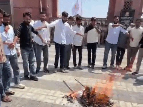शेखावाटी यूनिवर्सिटी में दीक्षांत समारोह कल,मानद उपाधि को लेकर विरोध:VC का पुतला जलाया, शैलेंद्र नाथ बाबा को मानद उपाधि देने की तैयारी