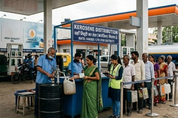पेट्रोल पम्प पर केरोसिन भी मिलेगा, केंद्र का फैसला:हर जिले में 2 पम्प पर सुविधा होगी, तेल कंपनियां 5 हजार लीटर स्टॉक रख सकेंगी