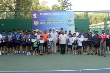 6वें ब्रदर एसई कॉफी मेमोरियल टेनिस:शौर्य और अराइना का शानदार प्रदर्शन, टीम इवेंट में वेल्हम बॉयज का दबदबा