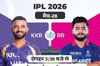 IPL में डबल हेडर का पहला मुकाबला कोलकाता Vs राजस्थान:5 मैच हार चुकी KKR को पहली जीत की तलाश, RR की वापसी की कोशिश