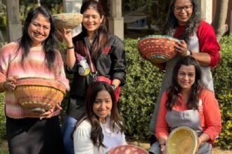 Annie Sloan, 6 day workshop in Udaipur, guests are learning art and painting