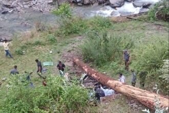 हिमाचल में तूफान में हादसा, 4 महिला टीचर्स की मौत:आनी में पेड़ गिरने से खाई में गिरी बोलेरो गाड़ी, 3 गंभीर, दो IGMC शिमला रेफर