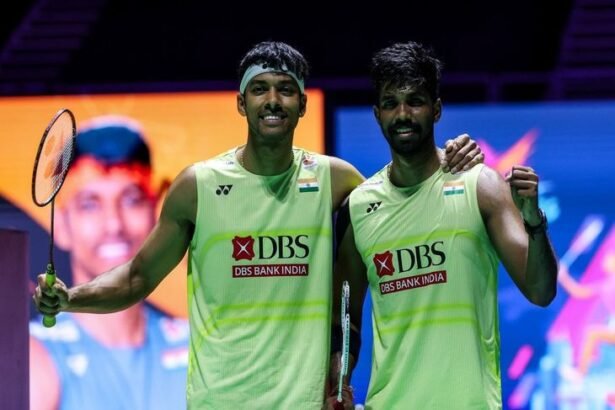 सात्विक-चिराग सिंगापुर ओपन बैडमिंटन के फाइनल में पहुंचे:दुनिया की नंबर-1 जोड़ी को हराया; कोरिया के वर्ल्ड चैंपियंस को 21-19, 21-18 से हराया