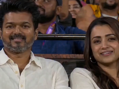 Vijay Trisha Krishnan Viral Video; CSK IPL 2026