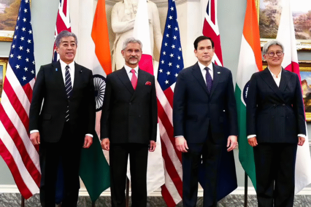 भारत में आज क्वाड देशों के विदेश मंत्रियों की बैठक:अमेरिका, जापान और ऑस्ट्रेलिया के नेता दिल्ली पहुंचे, जयशंकर अध्यक्षता करेंगे