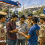 IPL टिकट ब्लैक करने वाला गिरोह पकड़ाया:फ्लाइट से सभी वेन्यू पर टिकट बेचने जाते थे 3 आरोपी; ₹20 हजार में बिक रहे थे फ्री पास
