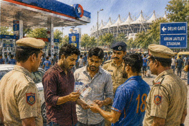 IPL टिकट ब्लैक करने वाला गिरोह पकड़ाया:फ्लाइट से सभी वेन्यू पर टिकट बेचने जाते थे 3 आरोपी; ₹20 हजार में बिक रहे थे फ्री पास