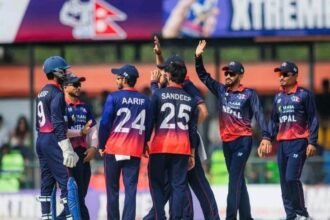 नेपाल ने T20 में दूसरी बार बनाया 300+ स्कोर:चीन को 221 रनों से हराया; कुशल ने ओवर में 6 छक्के लगाए